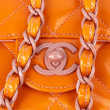 Chanel Quilted Patent Leather Single Flap Crossbody Bag