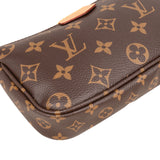 Louis Vuitton Canvas Monogram Pochette Accessoire Shoulder Bag