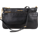 Miu Miu Black Leather Crossbody Bag