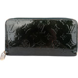 Louis Vuitton Green Vernis Monogram Zippy Wallet