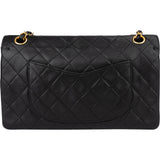Chanel Quilted Lambskin 24K Gold Double Flap Crossbody Bag