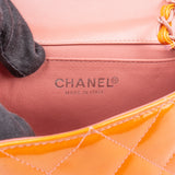 Chanel Quilted Patent Leather Single Flap Crossbody Bag