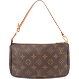 Louis Vuitton Canvas Monogram Pochette Accessoire Handbag