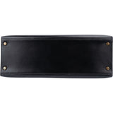 Hermès Noir Boxcalf Kelly 35 Handbag