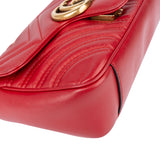 Gucci Chevron Leather GG Marmont Crossbody Bag