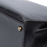 Hermès Noir Boxcalf Kelly 35 Handbag