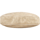 Gucci Gold Tone Suede GG Monogram Hobo Bag - vintageandkickz