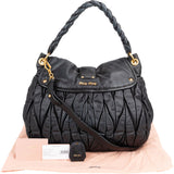 Miu Miu Quilted Leather City Handbag