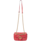 Gucci Chevron Leather GG Marmont Crossbody Bag