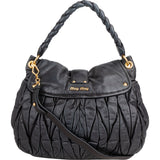Miu Miu Quilted Leather City Handbag