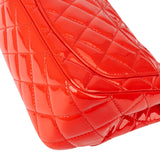 Chanel Rouge Patent Leather Single Flap Crossbody Bag