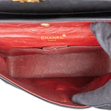 Chanel Quilted Lambskin 24K Gold Double Flap Crossbody Bag