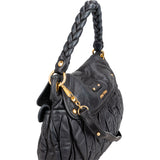 Miu Miu Quilted Leather City Handbag