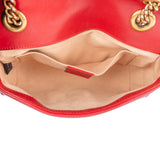 Gucci Chevron Leather GG Marmont Crossbody Bag