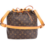 Louis Vuitton Canvas Monogram Sac Noe Petit Shoulder Bag