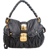 Miu Miu Quilted Leather City Handbag