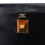 Hermès Noir Boxcalf Kelly 35 Handbag