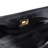 Hermès Noir Boxcalf Kelly 35 Handbag