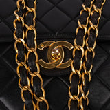 Chanel Quilted Lambskin 24K Gold Jumbo Single Flap Crossbody Bag