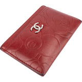 Chanel Leather Camelia Cardholder