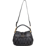 Miu Miu Quilted Leather City Handbag