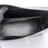 Hermès Noir Boxcalf Kelly 35 Handbag
