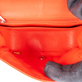 Chanel Rouge Patent Leather Single Flap Crossbody Bag