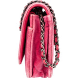 Chanel Quilted Satin Antique Boy Wallet On Chain Crossbody Bag