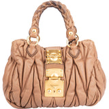 Miu Miu Quilted Leather Handbag