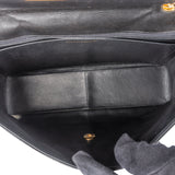 Chanel Quilted Lambskin 24K Gold Jumbo Single Flap Crossbody Bag