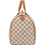 Louis Vuitton Damier Azur Monogram Speedy 35 Handbag