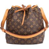 Louis Vuitton Canvas Monogram Sac Noe Petit Shoulder Bag