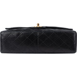 Chanel Quilted Lambskin 24K Gold Single Flap Clip Crossbody Bag