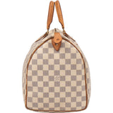 Louis Vuitton Damier Azur Monogram Speedy 35 Handbag