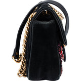 Gucci Limited Crystal Floral GG Marmont Crossbody Bag
