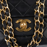 Chanel Quilted Lambskin 24K Gold Single Flap Clip Crossbody Bag