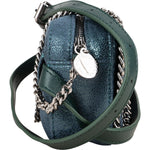 Stella McCartney Suede Leather Mini Falabella Crossbody Bag - vintageandkickz