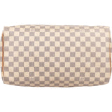 Louis Vuitton Damier Azur Monogram Speedy 35 Handbag
