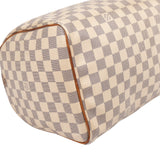 Louis Vuitton Damier Azur Monogram Speedy 35 Handbag
