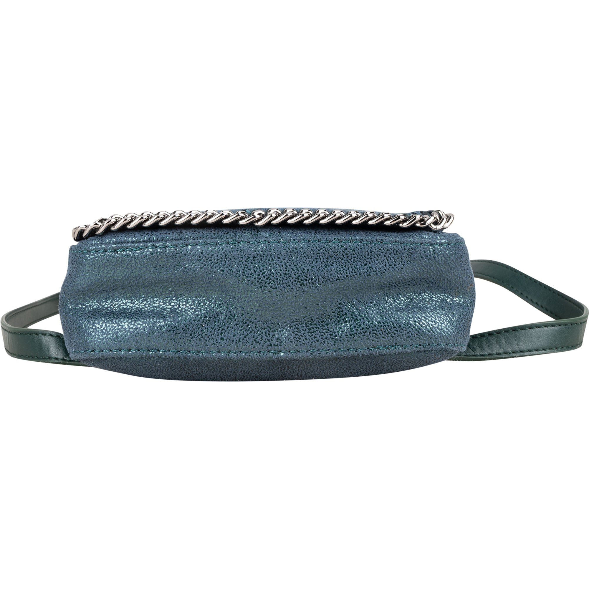 Stella McCartney Suede Leather Mini Falabella Crossbody Bag - vintageandkickz