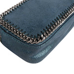 Stella McCartney Suede Leather Mini Falabella Crossbody Bag - vintageandkickz