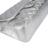 Chanel Quilted Lambskin Palladium Jumbo Single Flap Crossbody Bag