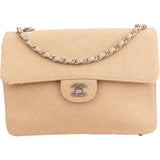 Chanel Quilted Cotton Single Flap Crossbody Bag