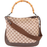 Gucci GG Monogram Bamboo Handbag