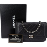 Chanel Quilted Lambskin Boy Wallet On Chain Crossbody Bag