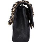 Chanel Quilted Caviar Leather Medium Double Flap Crossbody Bag