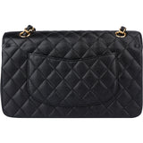 Chanel Quilted Caviar Leather Medium Double Flap Crossbody Bag