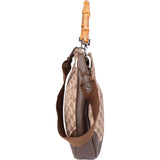 Gucci GG Monogram Bamboo Handbag
