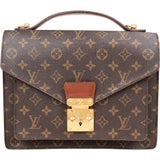 Louis Vuitton Canvas Monogram Monceau Handbag