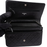 Chanel Quilted Lambskin Boy Wallet On Chain Crossbody Bag